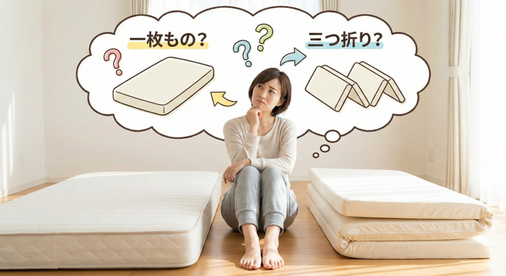 三つ折りマットレスで後悔しない！デメリットと失敗しない選び方を徹底 